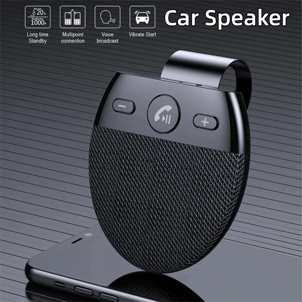 Bluetooth 5 0 Speakerphone Noise Reduction Wireless Multipoint Car Zpaxo