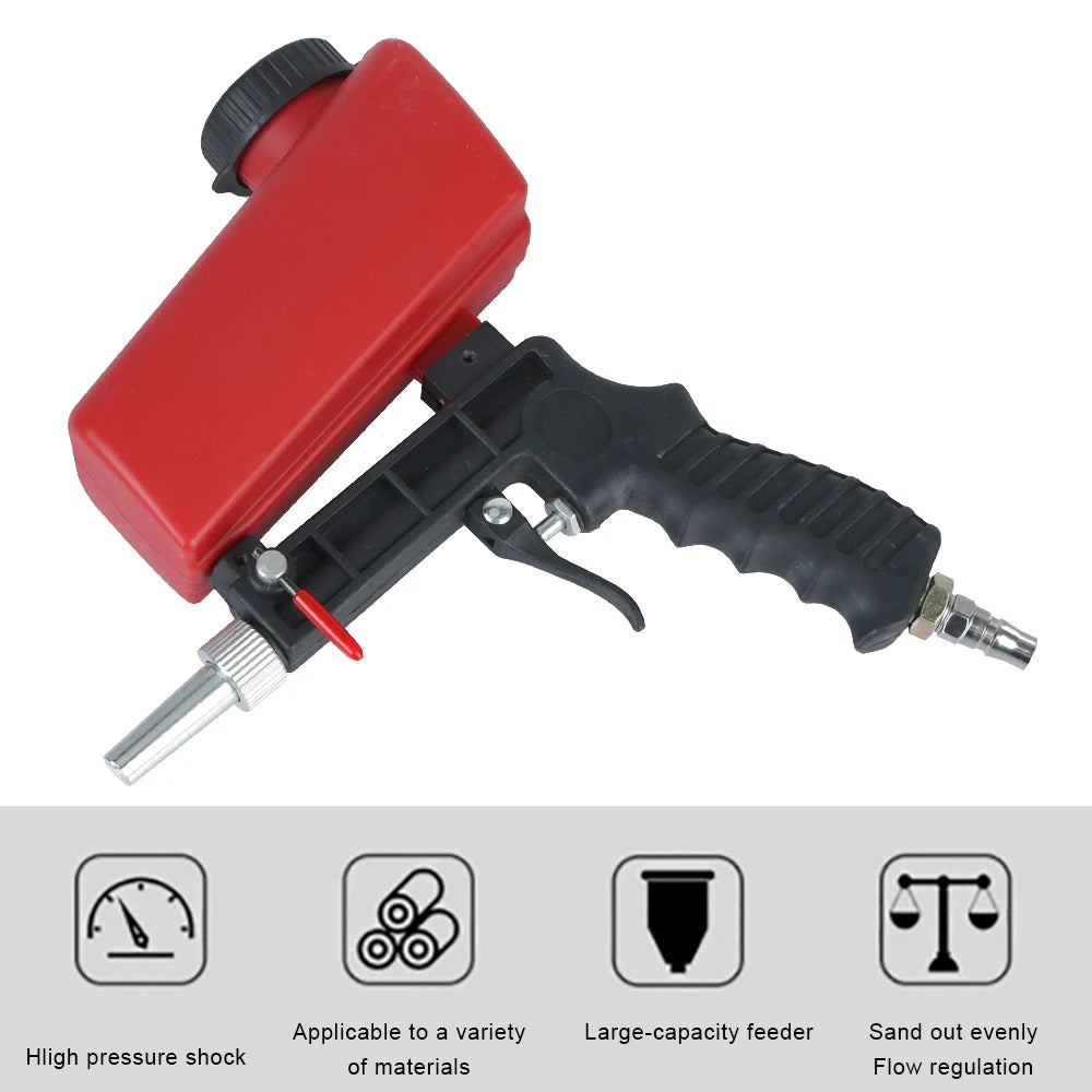 Handheld Pneumatic Blasting Gun Small Sand Machine Adjustable