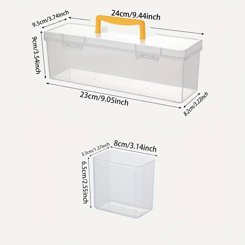 1 Tool Parts Storage Box Multi-compartment Organizer Sorting Screws