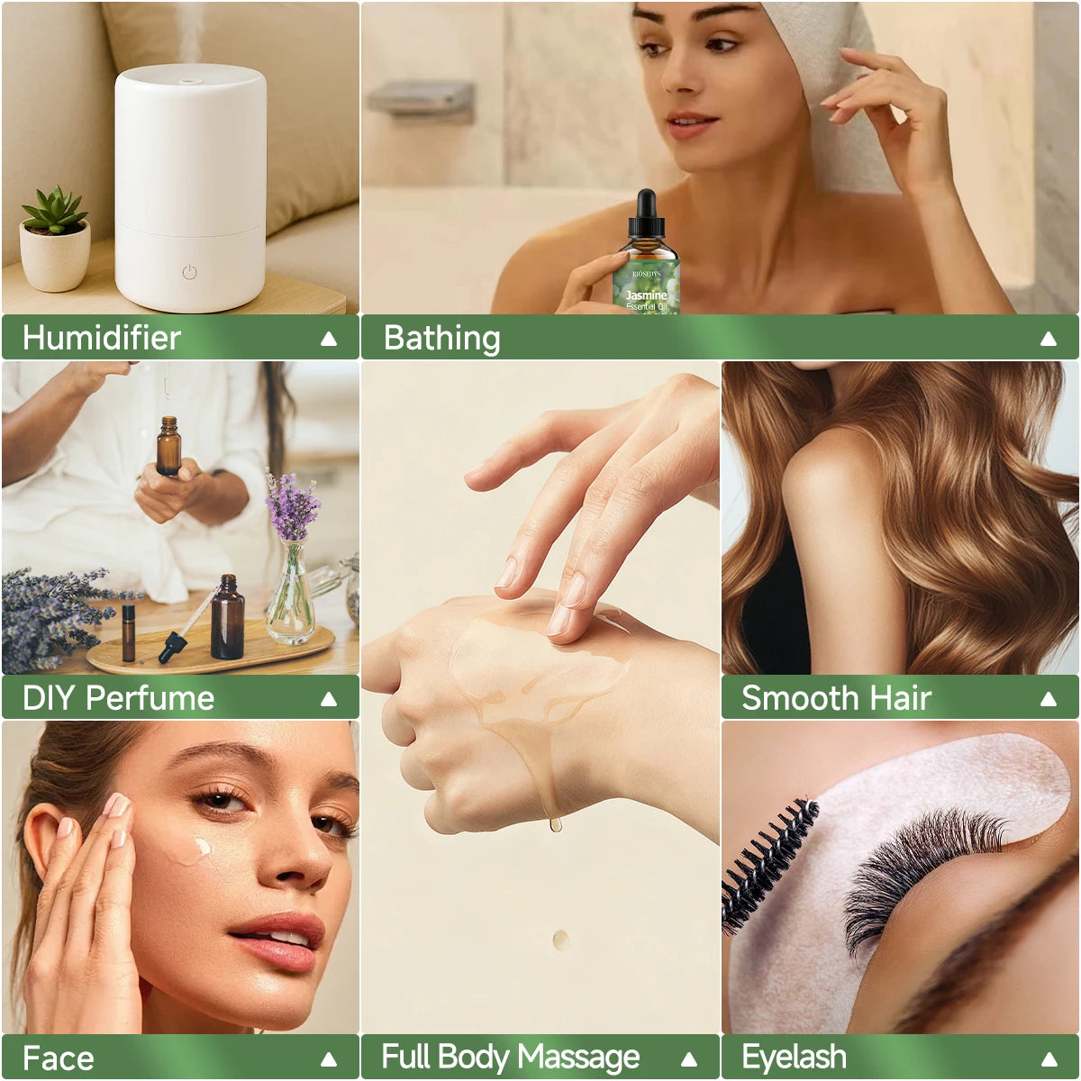 Jasmine Essential Oil Natural Fragrance Suitable Body Massage Zpaxo
