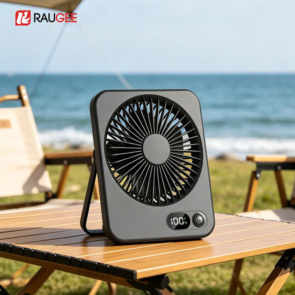 Portable Mini Fan USB Desk Foldable Table Fans 5 Speeds Powerful Wind