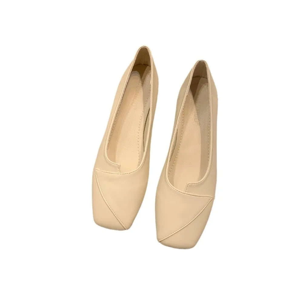 Square Ballet Shoes Women's 2025 Sweet Flat Soft Bottom French Retro