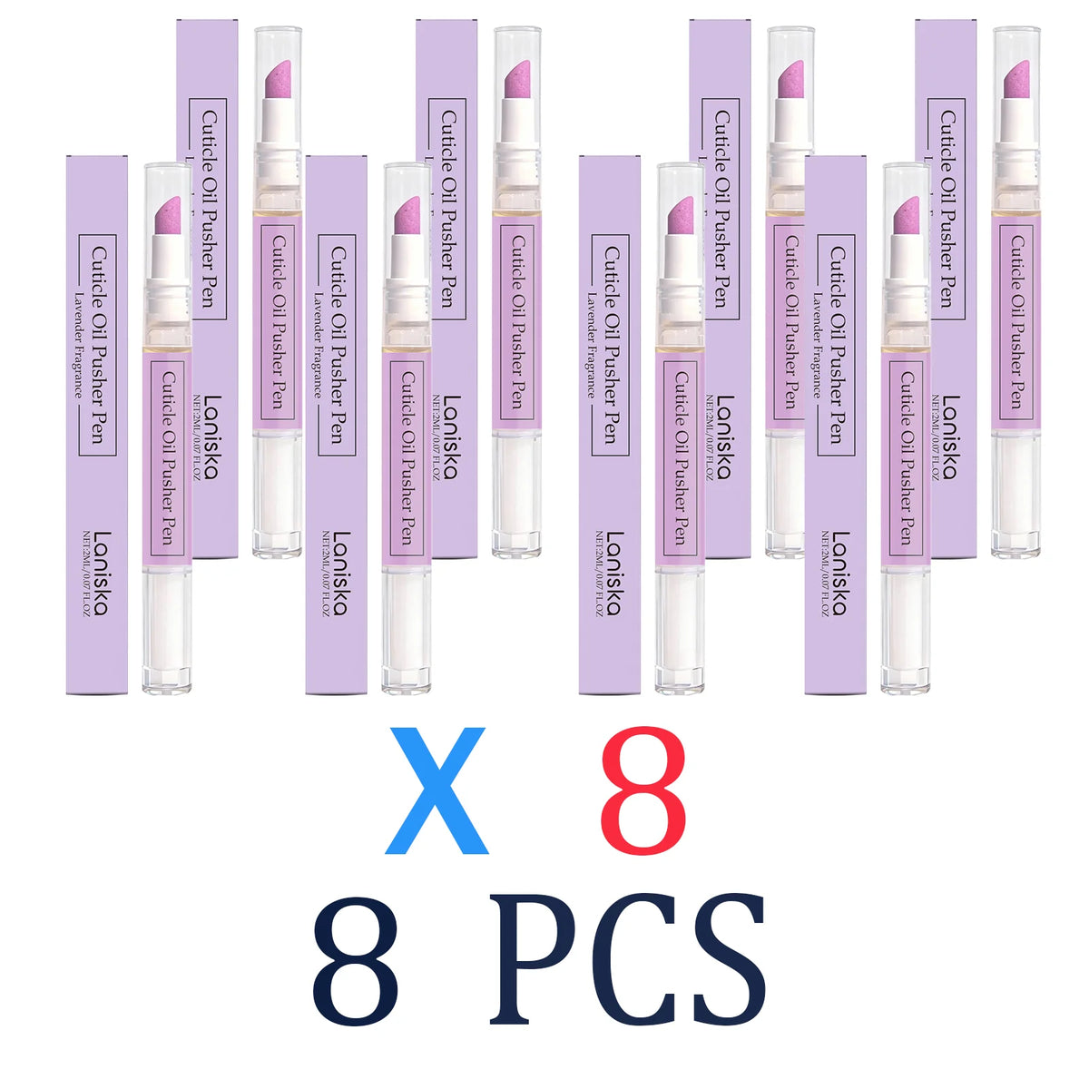 1/2/3/4/5/8/10 Pcs Oil Based Moisturizer Lavender Scented Cuticle Oil Pen Deep Hydration Lock Moisturizing Nail Care Tool 2ml Zpaxo 8 Pcs