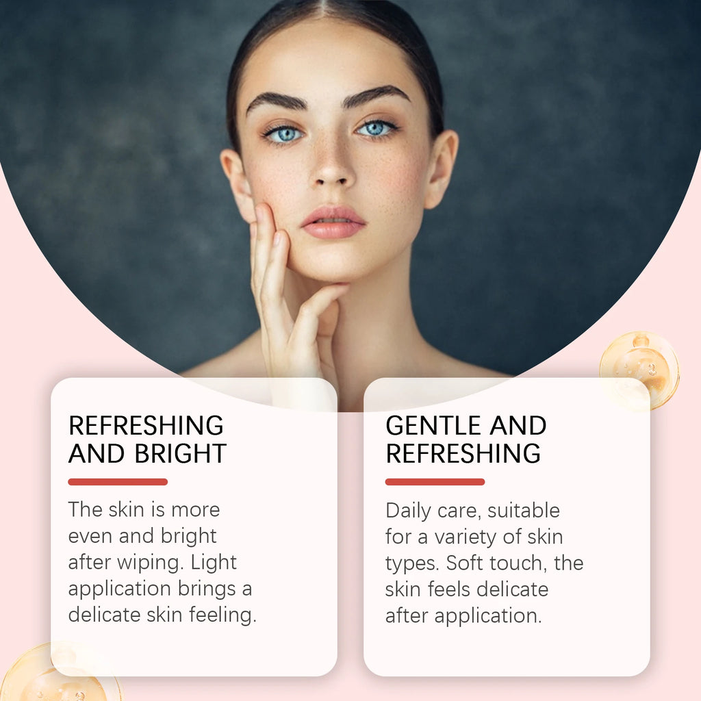 70pcs Red Succinic Acid Peeling Pads Gentle Exfoliation Soothing Moisturizing Delicate Smooth Skin Panthenol Facial Peeling Pads Zpaxo