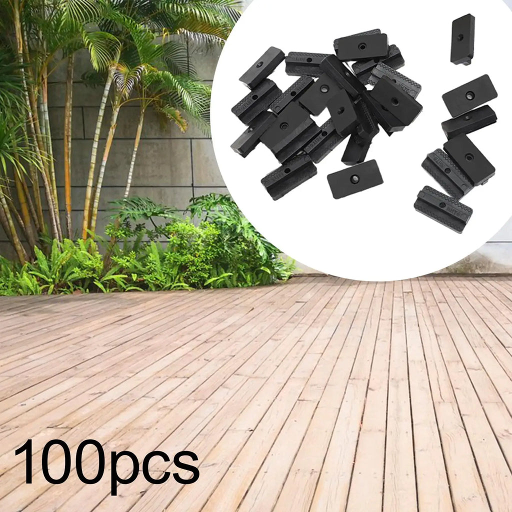 100x Decking Fasteners Durability Reliable Practical Portable Zpaxo Black