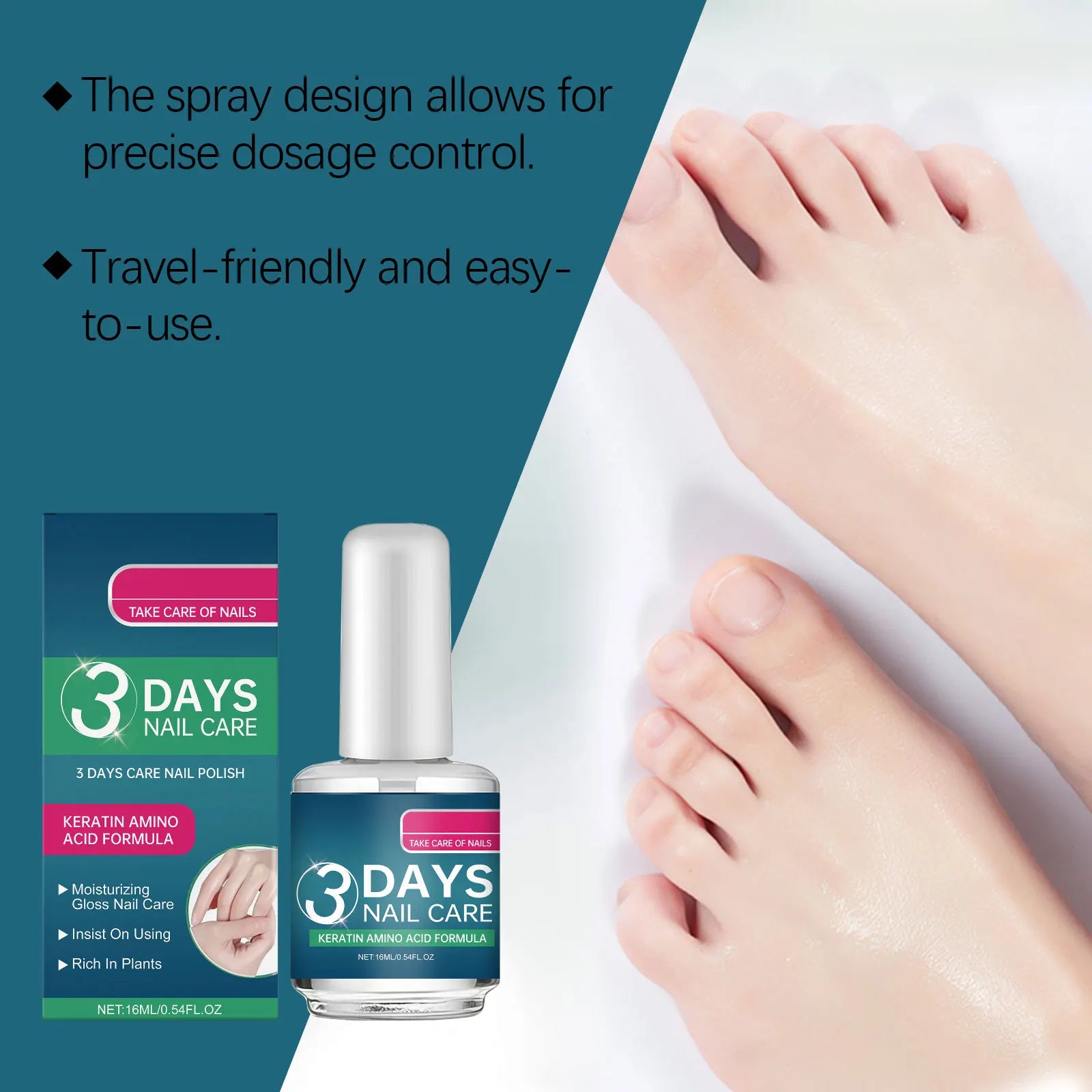 3-Day Nail Repair & Nourishing Cuticle Oil Treatment 16ml Nail Treatment Oil Zpaxo