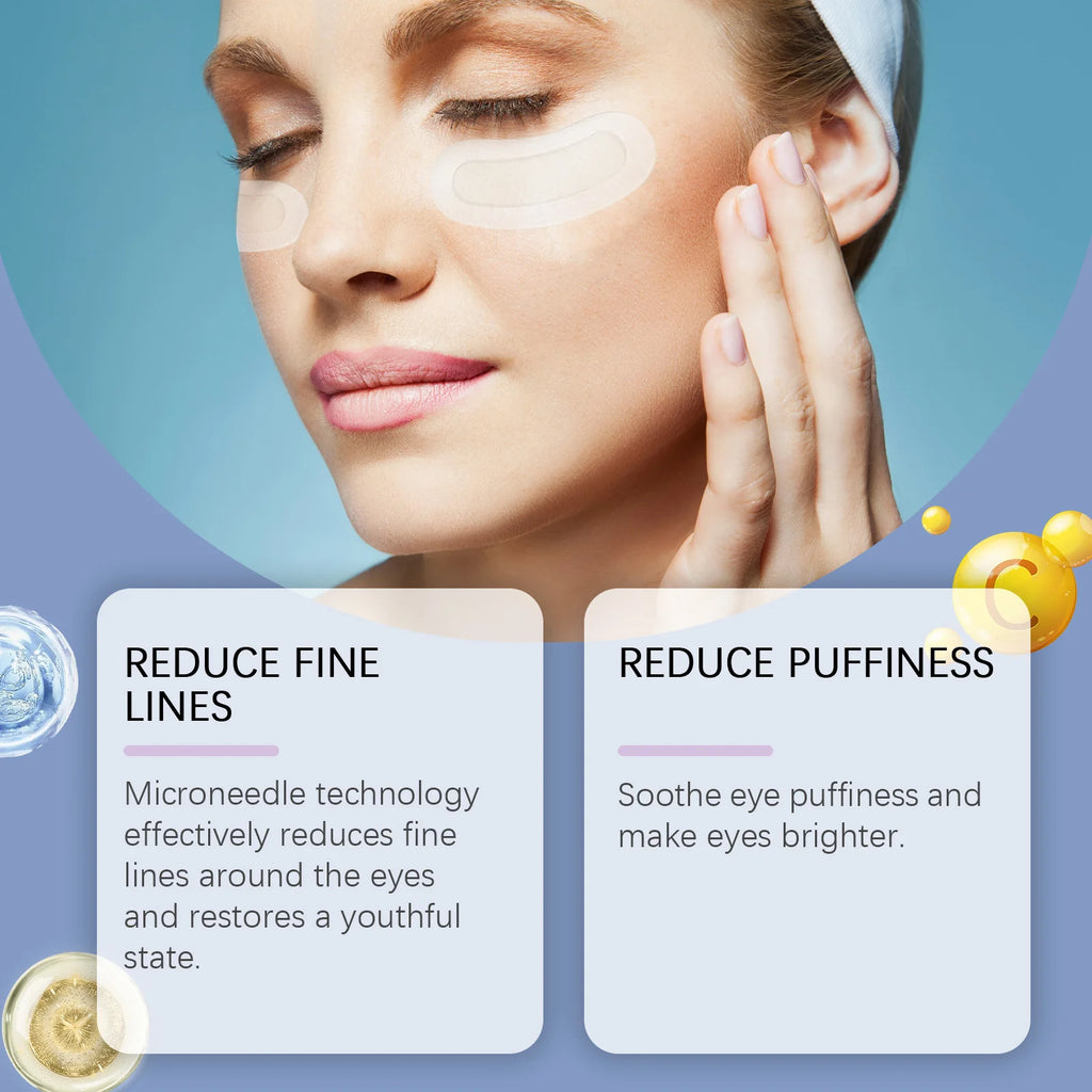Hyaluronic Acid Microneedle Eye Patches – Dark Circles & Anti-Aging Microneedle Eye Patches Zpaxo