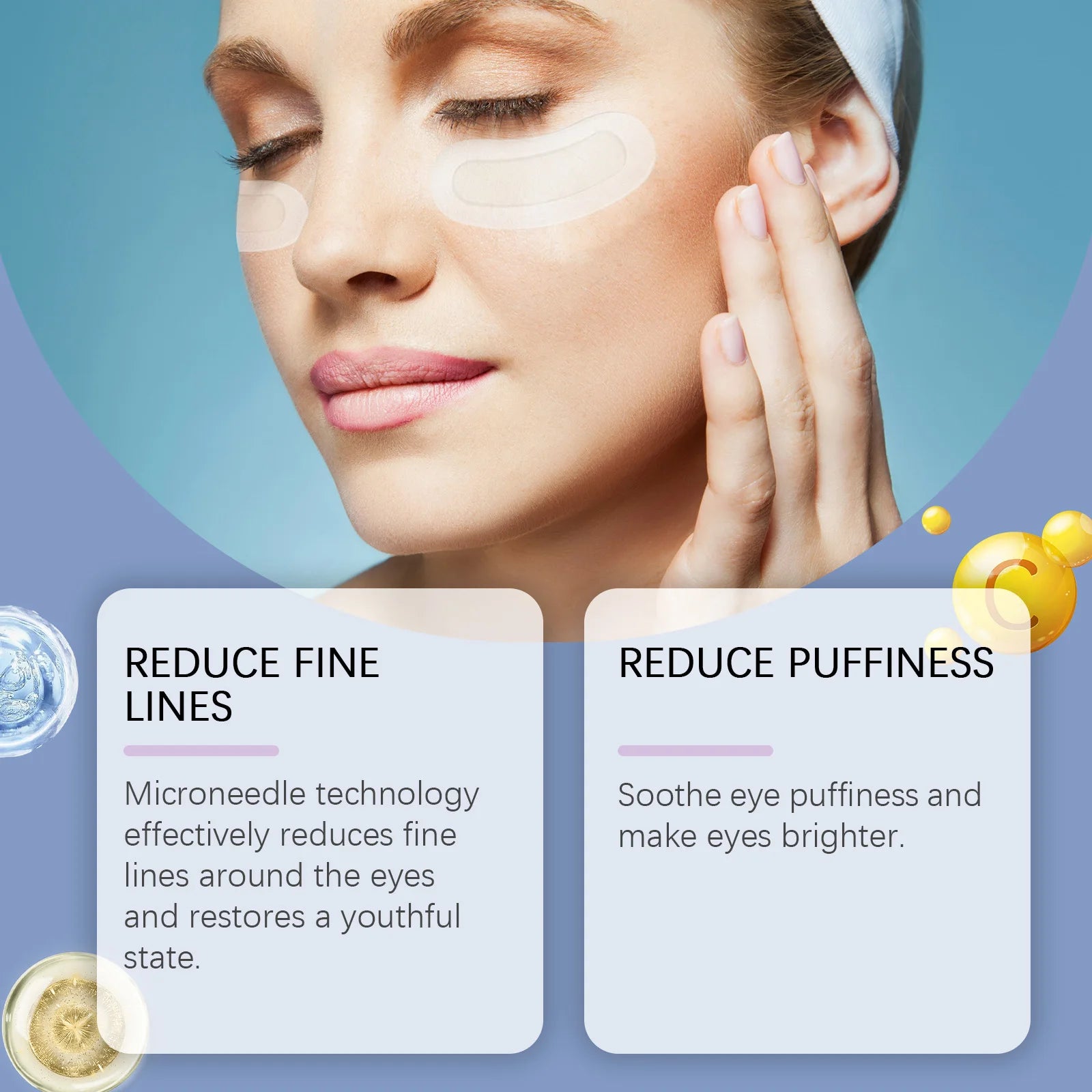 Hyaluronic Acid Microneedle Eye Patches – Dark Circles & Anti-Aging Microneedle Eye Patches Zpaxo