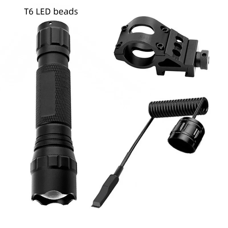SHINEKNOT 1000 Lumen Tactical LED Flashlight – Rechargeable Tactical Flashlight Zpaxo T6 LED beads Fixed Focus China Mainland