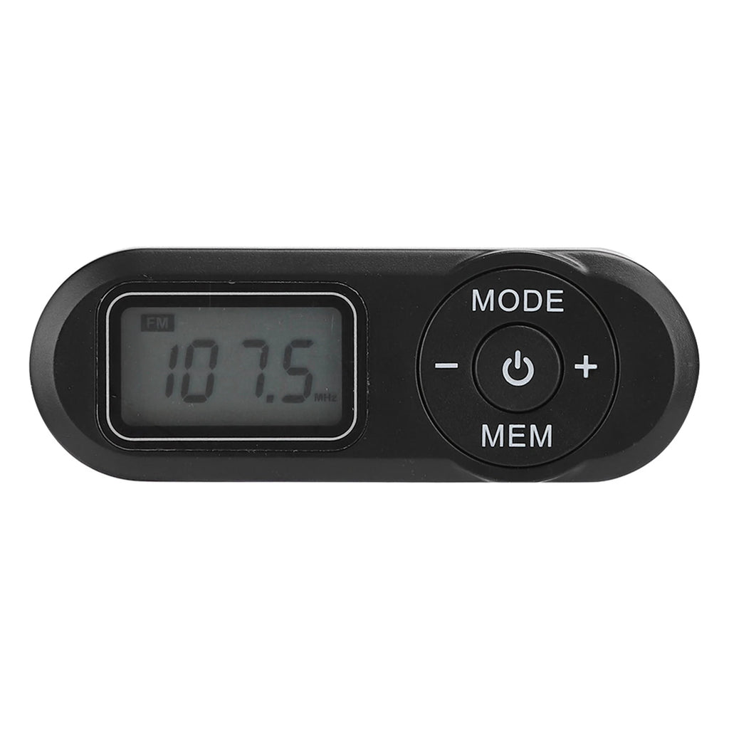 DSP Mini Portable LCD Digital FM Radio Music Player Black Earphone