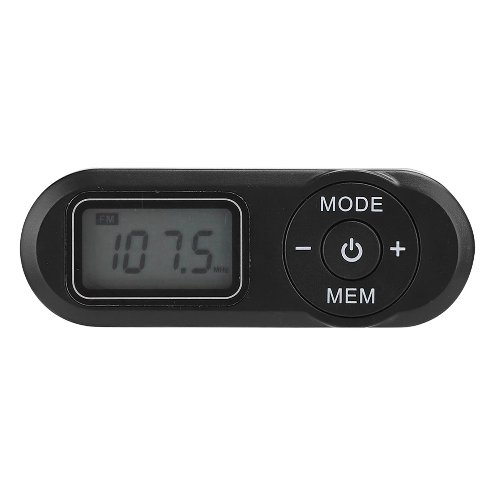 DSP Mini Portable LCD Digital FM Radio Music Player Black Earphone