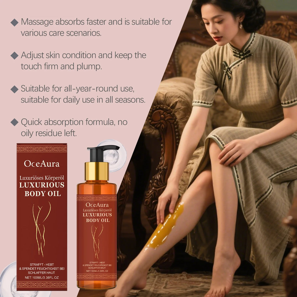 Sagging Firming Skin Body Oil Skin Tightening Anti-Aging Refreshing Abdomen Thigh Improve Elasticity Anti Cellulite Massage Oil Zpaxo