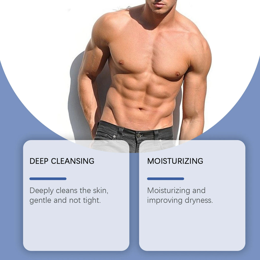 Hyaluronic Men Shower Gel Long Lasting Fragrance Improve Brighten Deep Moisturize Refresh Skin Help Exfoliator Body Wash Lotion Zpaxo
