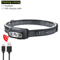 ESMARTER Mini LED Headlamp – Motion Sensor & USB Rechargeable