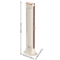 Portable Bladeless Tower Fan Summer USB Rechargeable Small Air Cooler
