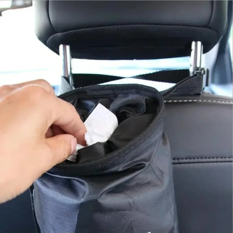 Car Seat Back Trash Bin – Hanging Oxford Cloth Garbage Bag Car Seat Organizer Zpaxo