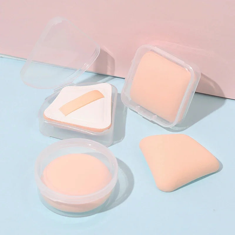 Super Soft Cloud Puff with Box Round Square Makeup Sponge Puff Dry Wet Dual Use Liquid Foundation Powder Cosmetics Makeup Tool Zpaxo