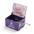 Wooden Hand-Cranked Birthday Music Box – Happy Birthday Tune