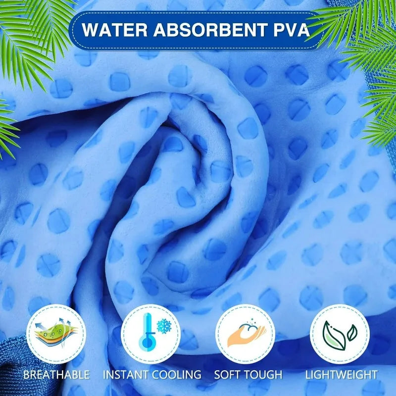 Pet Cooling Collar Summer Ice Scarf Dog Cat Cold Gel Neck Wrap