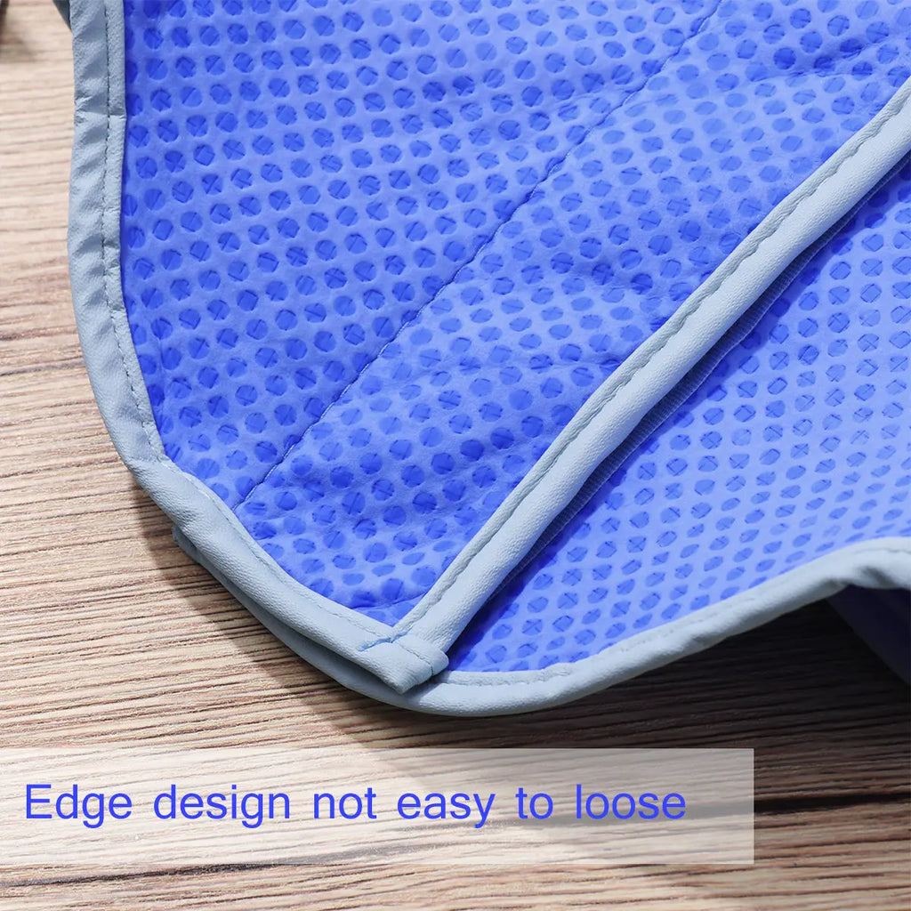 Pet Cooling Dog Vest Ice Mesh Tape S Blue Breathable Lightweight