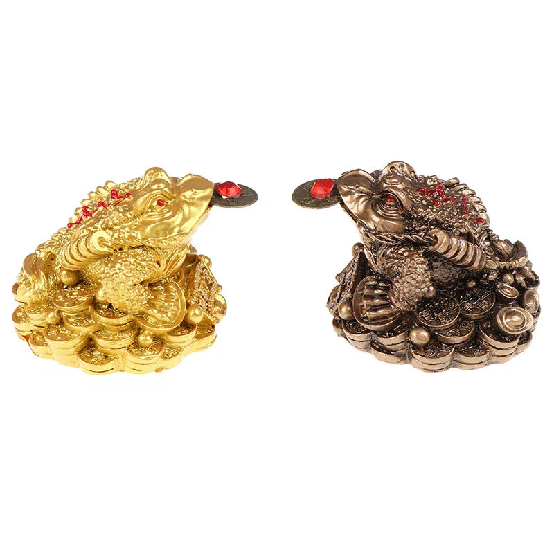 Home Office Decoration Feng Shui Toad Money Lucky Fortune Chinese Frog Zpaxo