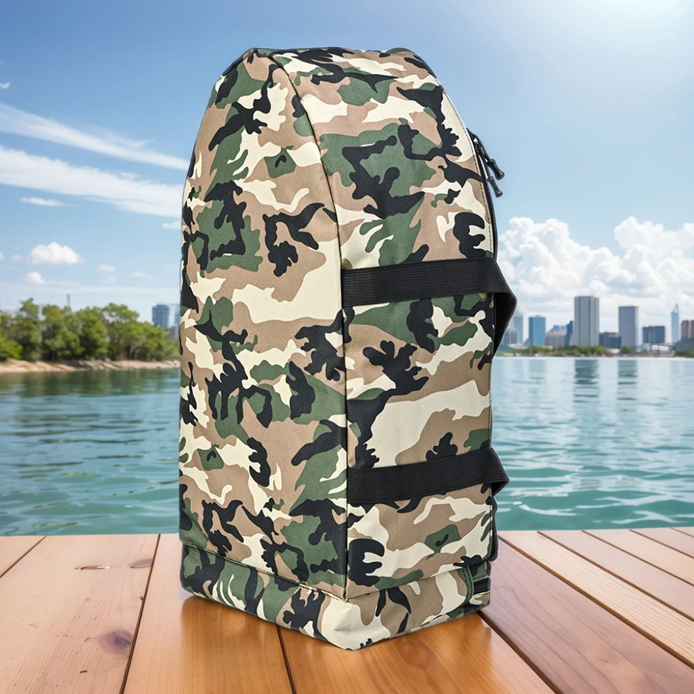 Fishing Boat Storage Bag Water Bait Carry Double Zipper Portable