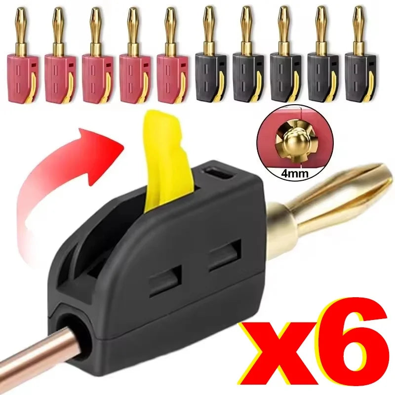 No Solder Wire Connector Current Portable 32A Banana Plug Electrical