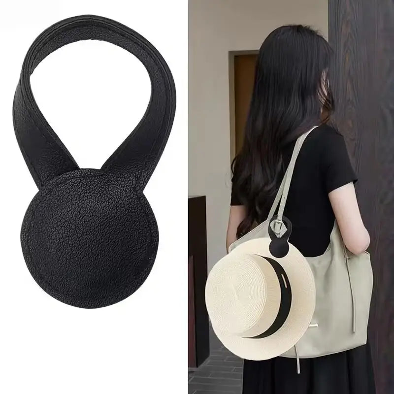 2 Pack PU Leather Hat Clips for Women – Adjustable Cap Holder Purse, Bag & Travel, Fashion Accessory Zpaxo