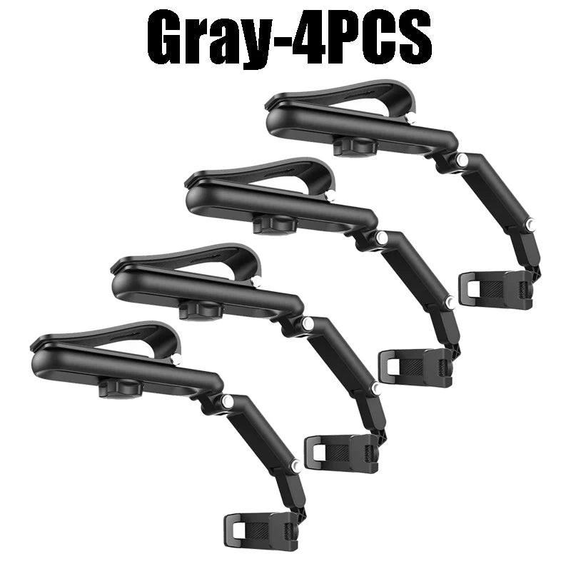 1 2 Universal Car Sun Visor Phone Holder 360 Rotating Multi-angle Zpaxo Gray-4PCS
