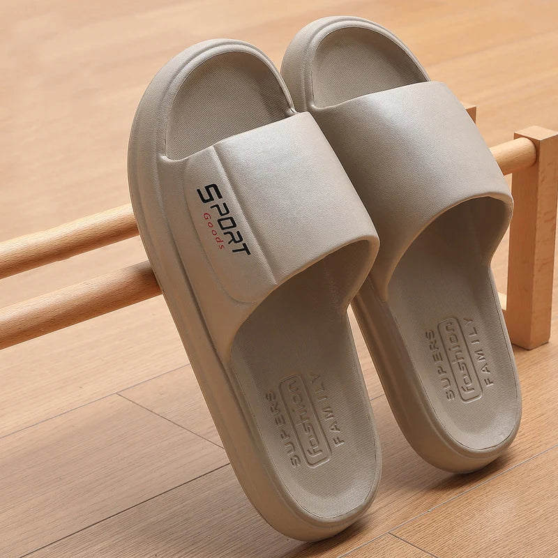 Big Summer Slippers Men Women EVA Soft Bottom Indoor Home Slides