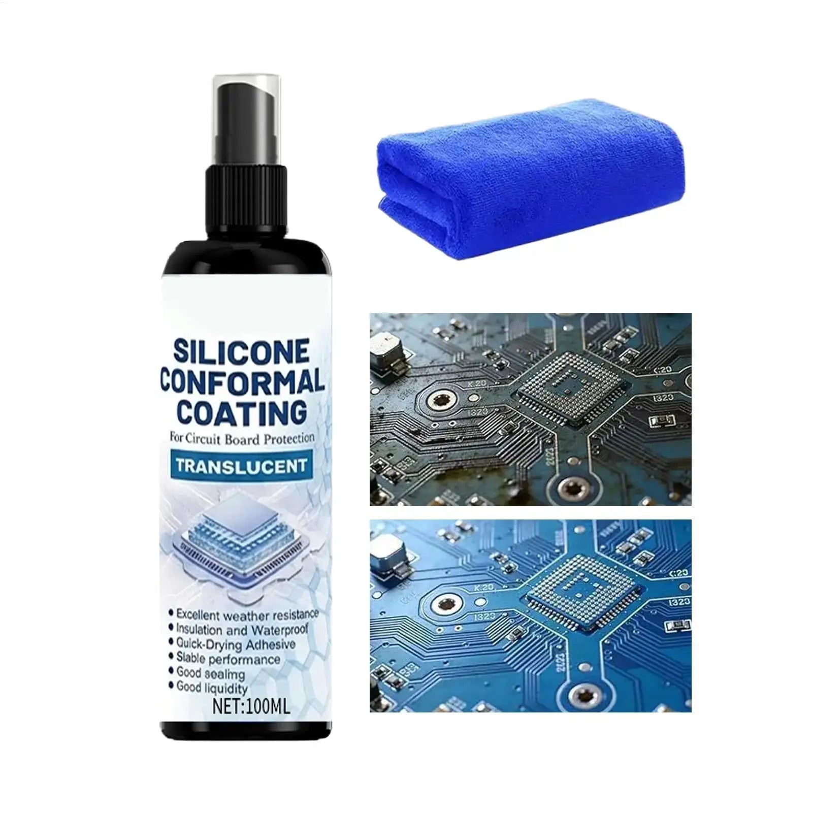Silicone Conformal Coating Spray Waterproof PCB Clear Sealant