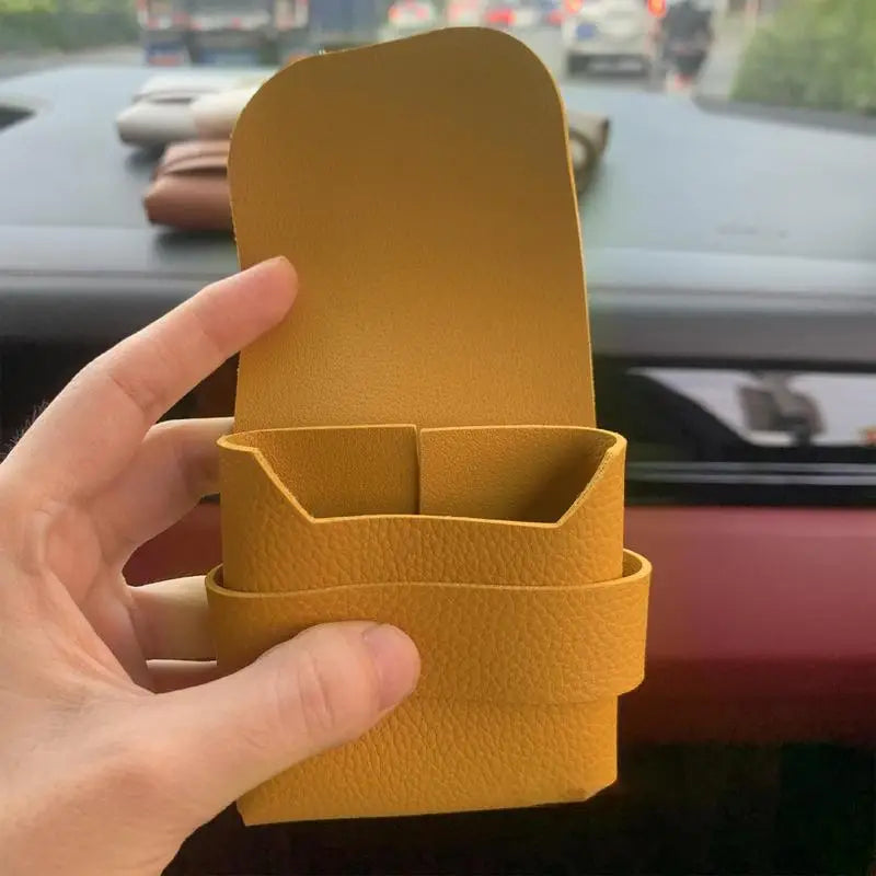 Secret Condom Storage Bag Portable Travel Privacy PU Leather Case 3-4