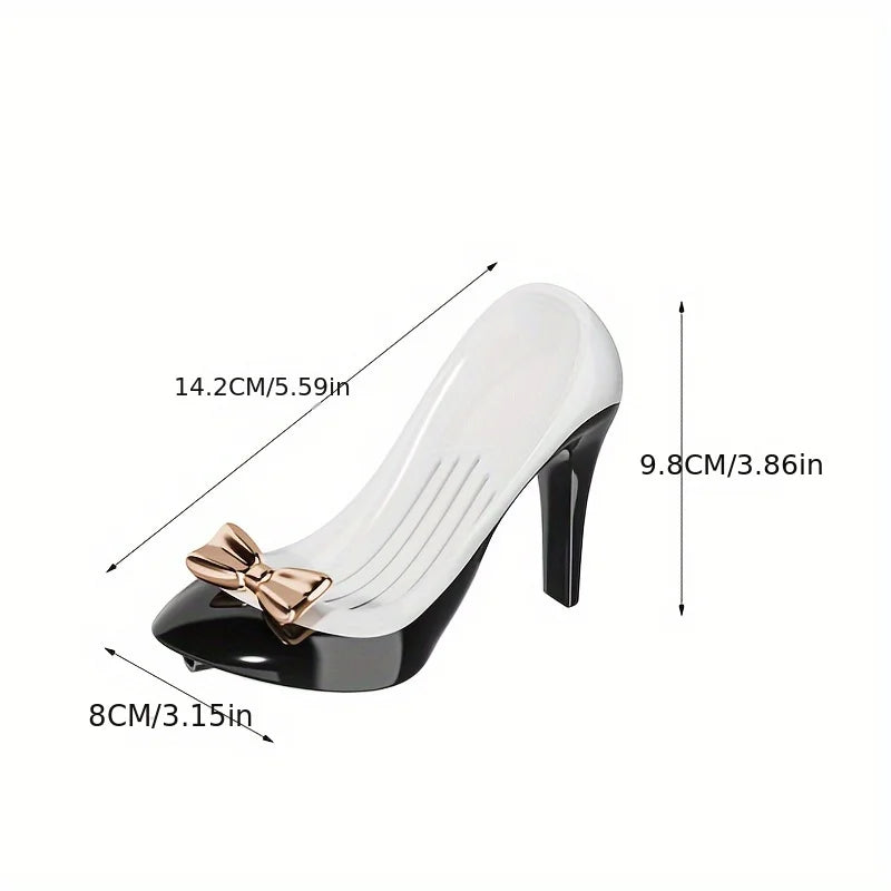 Suction Cup Heel Soap Dish Lightweight Non-slip Oval Plastic Holder