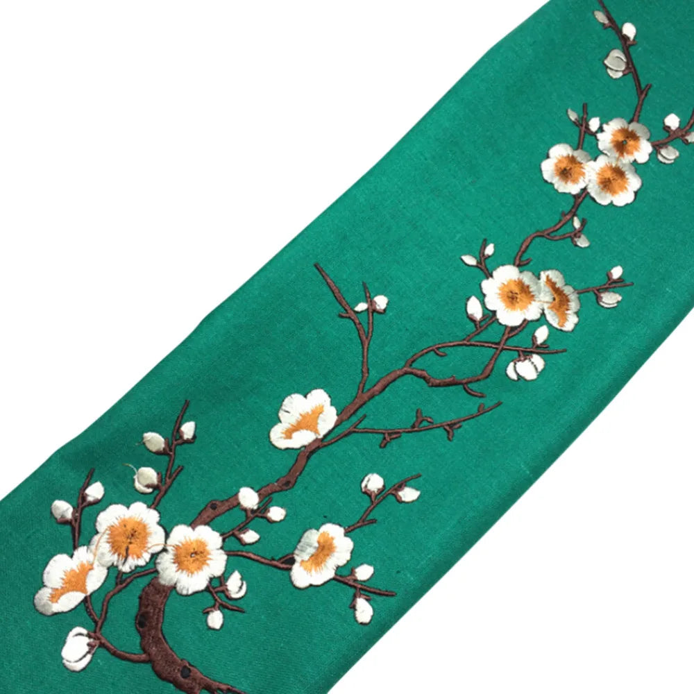 Embroidered Plum Blossom Flower Applique Clothing Embroidery Patch