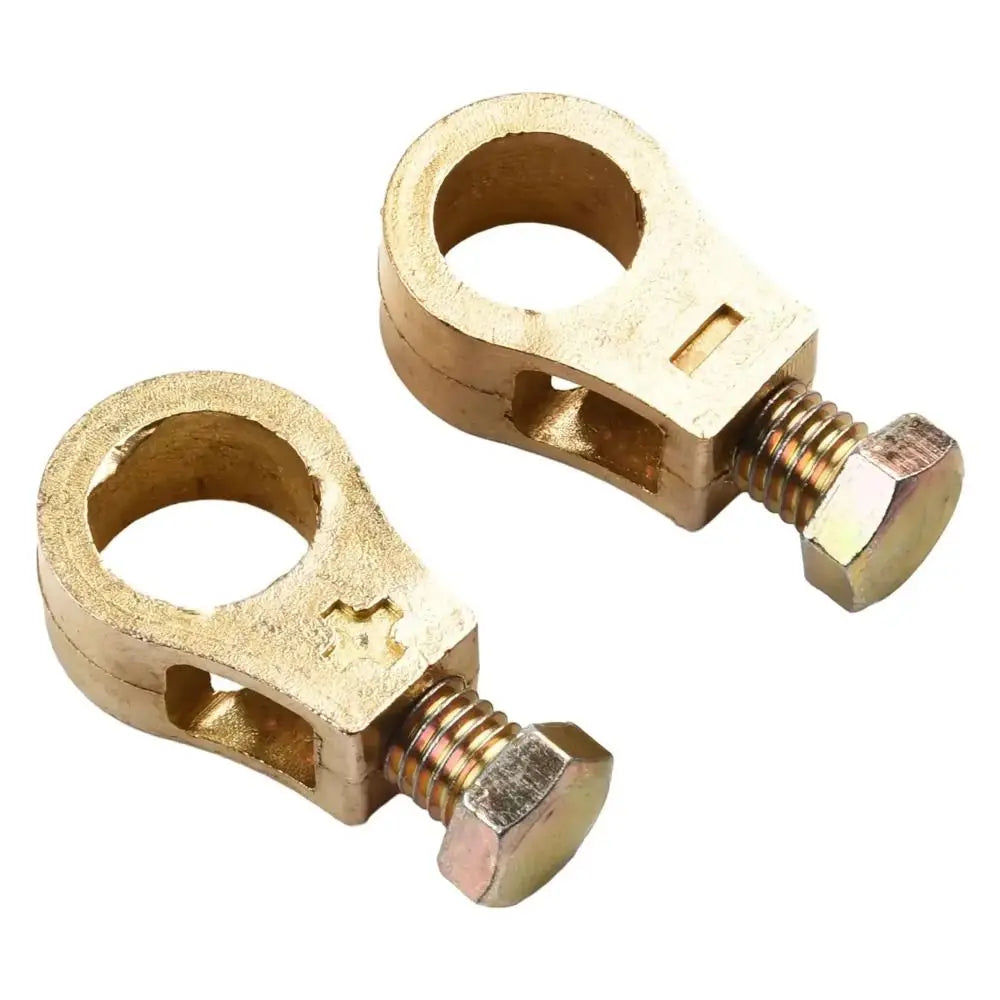 Positive Negative Poles Brass Screw Terminal Blocks Copper Material Zpaxo