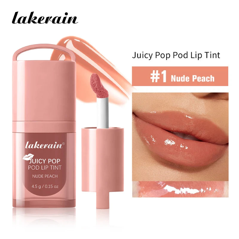 Glossy Mirror Lip Oil – Hydrating Plumping Tinted Lip Glaze Tinted Lip Oil Zpaxo 1 Nude Peach