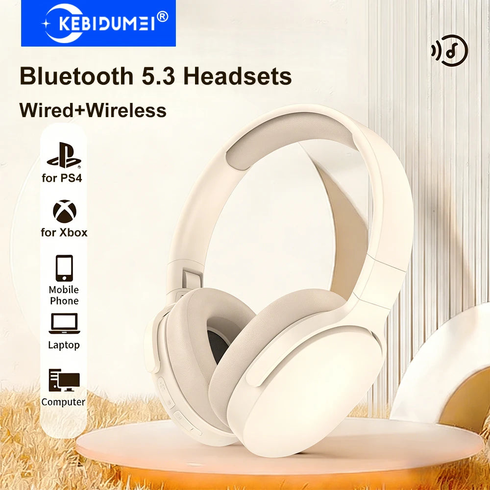 KEBIDUMEI Bluetooth 5 3 Headsets Gaming Headphones Dual Mode TWS