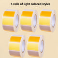 500Pcs Waterproof Blank Label Stickers – Self-Adhesive Name Tags Blank Label Stickers Zpaxo 5 rolls light color