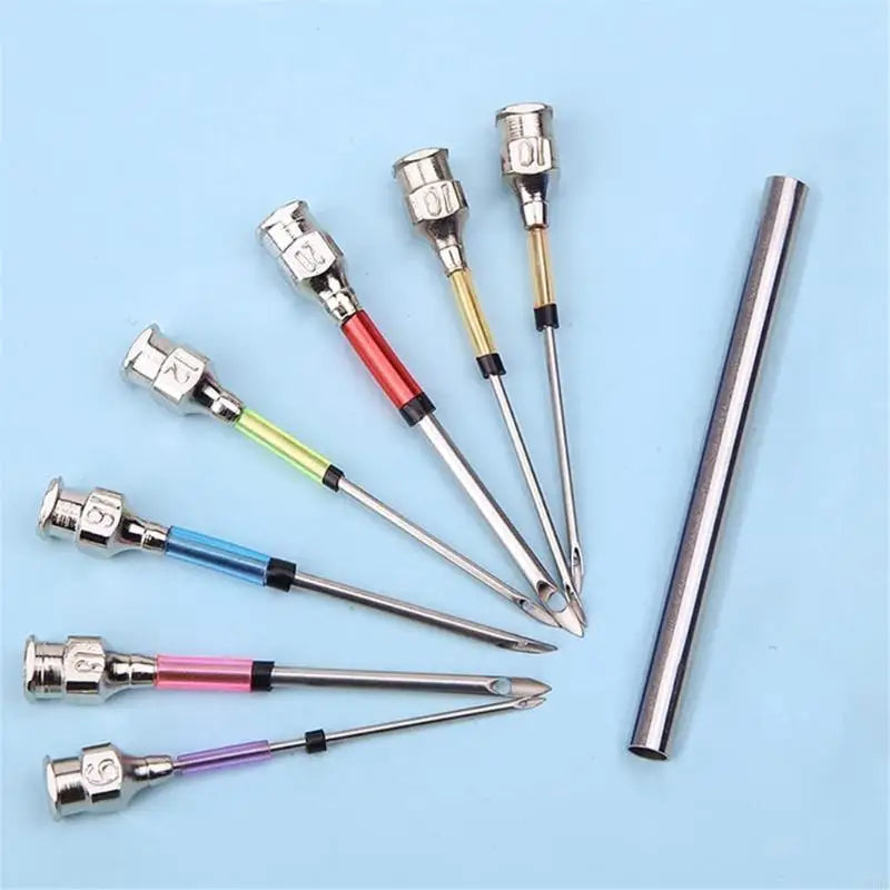 Beginner Embroidery Needle Tool Adjustable Handle 7 Tip Threader
