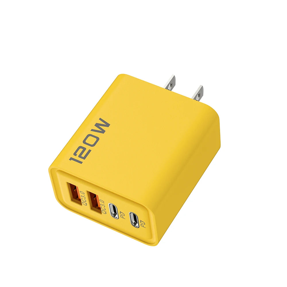 USB C PD Charger Quick Charge 3 0 Phone Chargers Adapter Iphone 16 15 Zpaxo A Yellow US