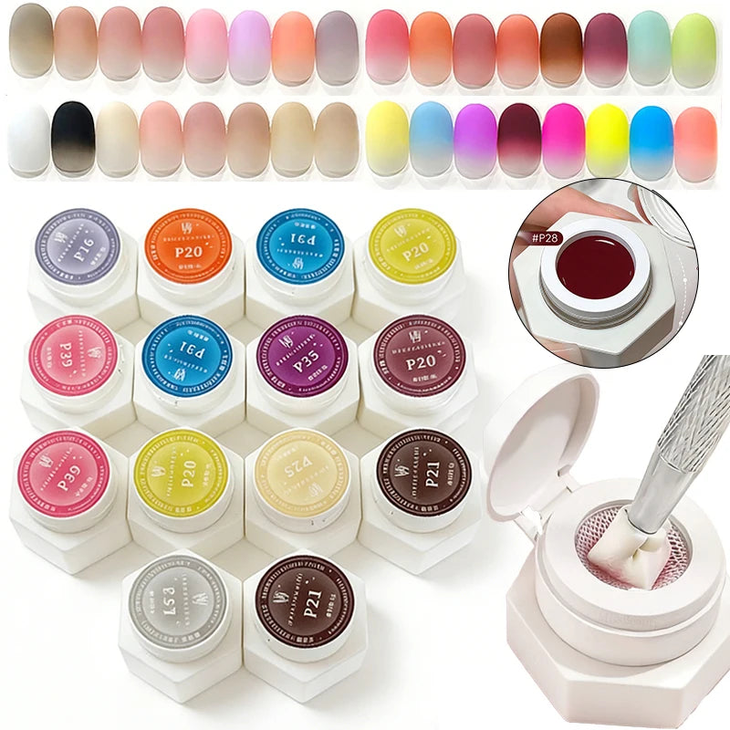 Nail Air Cushion Patting Gel No Wash Saturation Solid Gradient Zpaxo