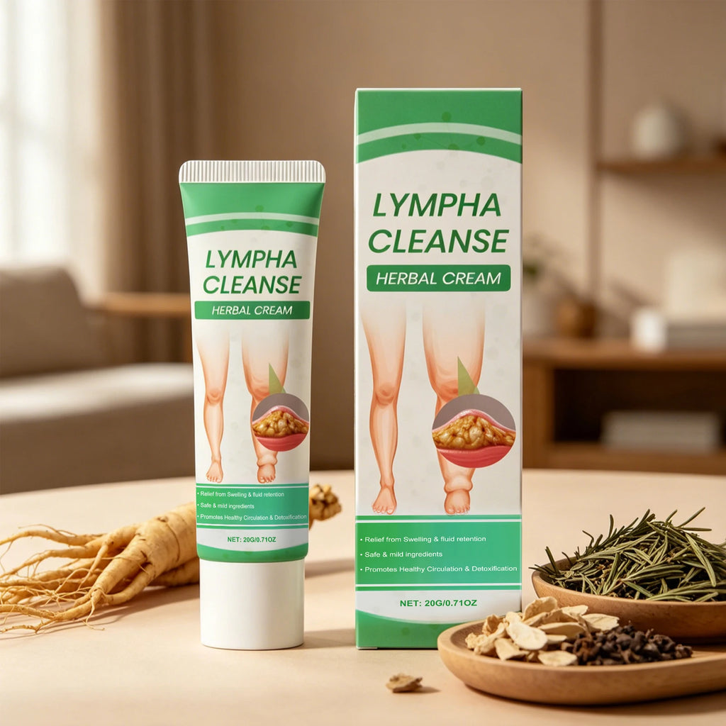 Herbal Lymph Massage Cream – Detox, Circulation & Swelling Relief Lymphatic Massage Cream Zpaxo