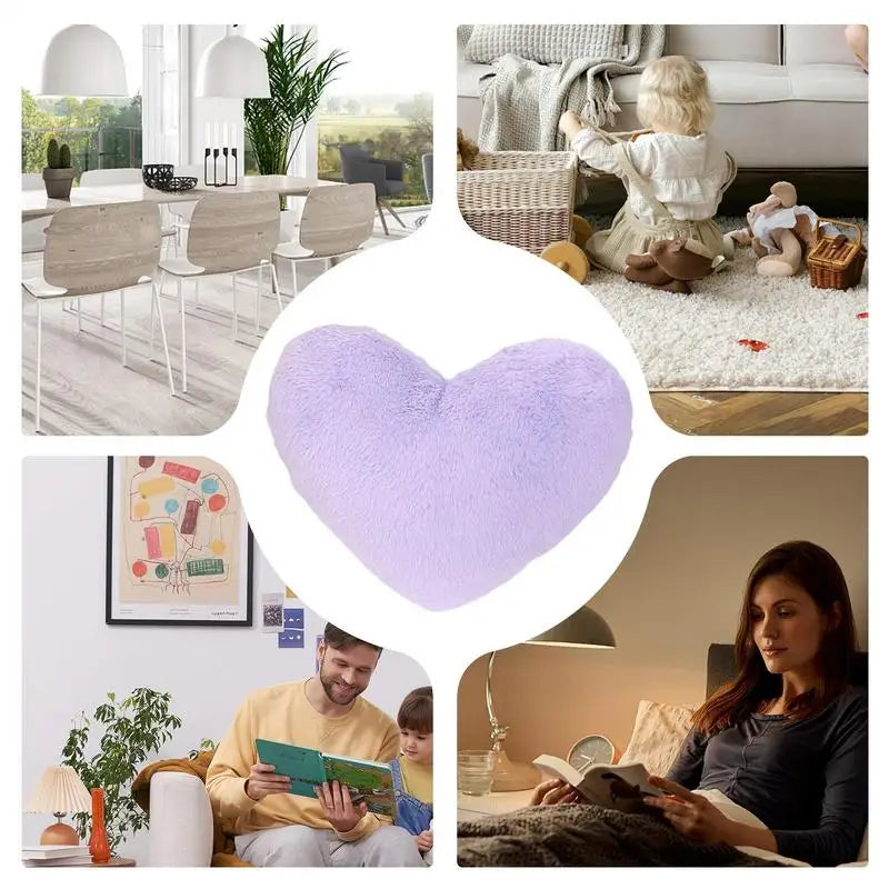 Heart Throw Pillow Cute Stuffed Soft Cushion Plush Throw Pillow Sofa Cushion For Living Room Bedroom Chair Decoration Zpaxo