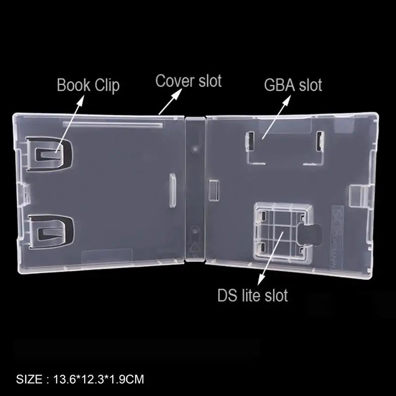 Game Card Storage Box Plastic Shell Protective Clear Dustproof