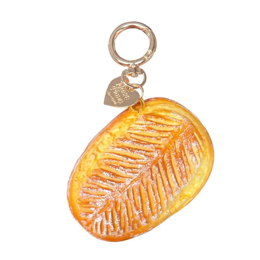 Realistic Bread Squishy Keychain Slow-rebound Mini-size Simulation Zpaxo