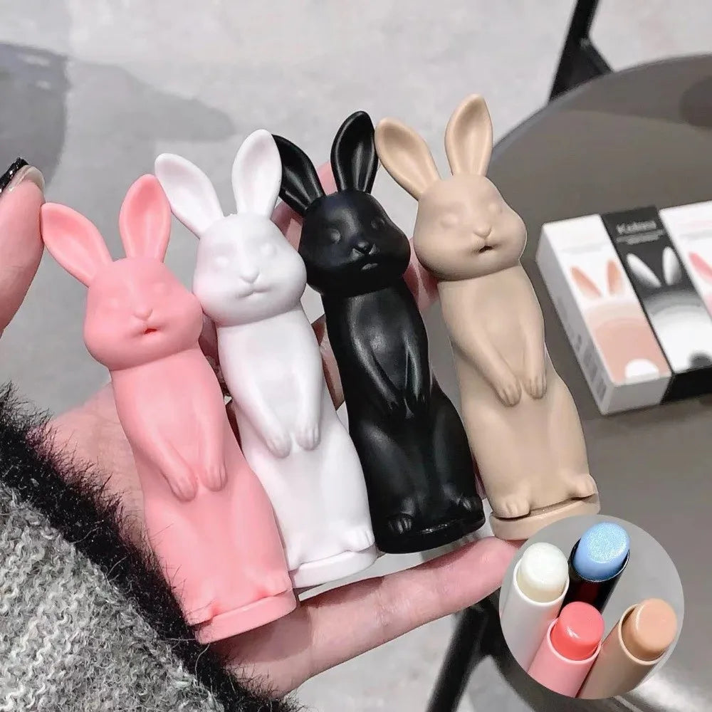 Rabbit Black Rose Lip Balm Jelly Colored Anti-chapped Tint Zpaxo