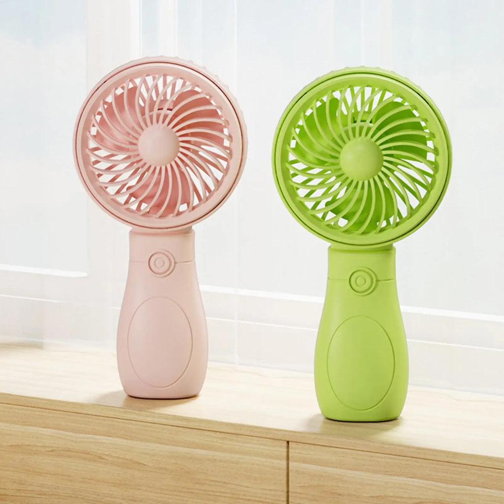 Mini Handheld Fan Low Noise 3 Speed Adjustable Portable Small Desk