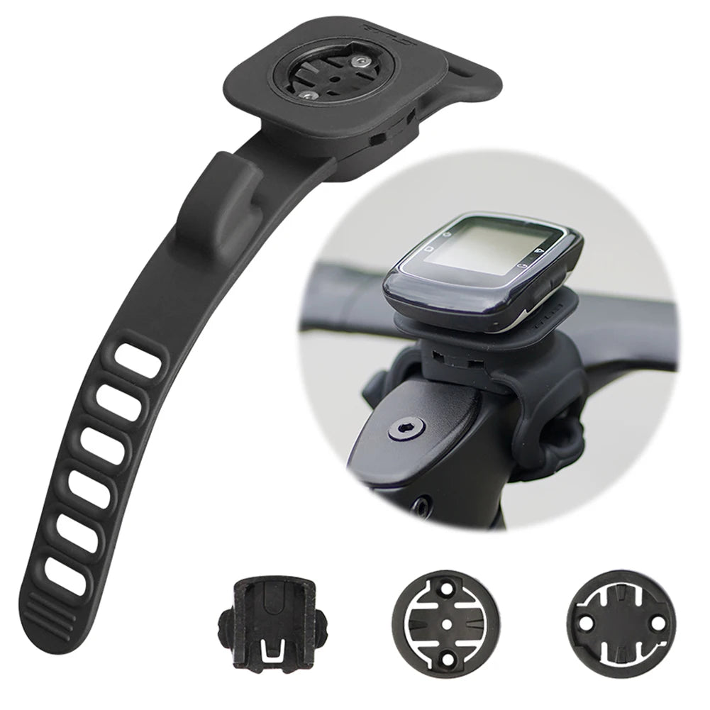 Silicone Bicycle Computer Mount Shockproof Handlebar Multi-function