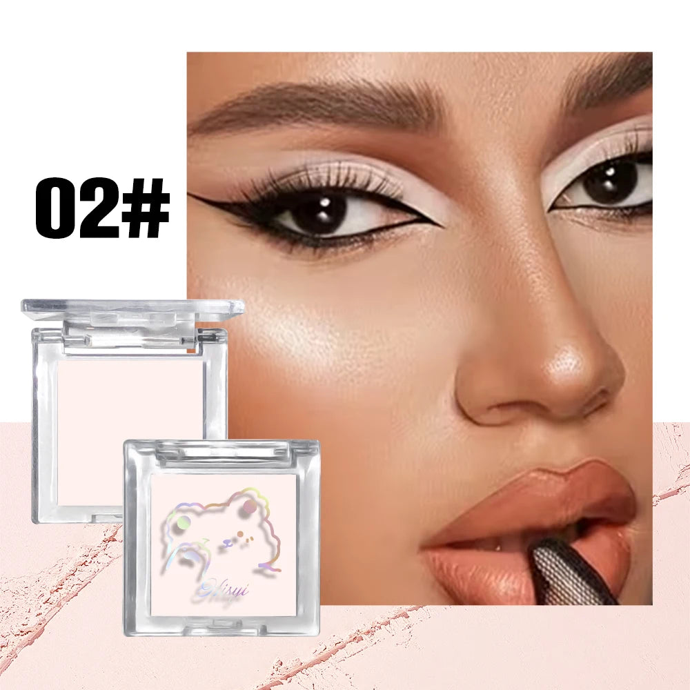 Long Lasting Matte highlights with eyeshadow tray - Shiny glitter for natural contours of all skin tones, orange and white Zpaxo 02