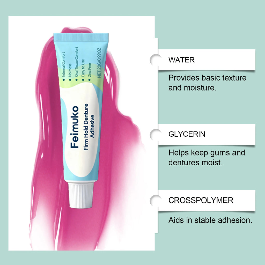 Denture Adhesive Cream – Strong Hold, All-Day Comfortable Fit Denture Adhesive Cream Zpaxo
